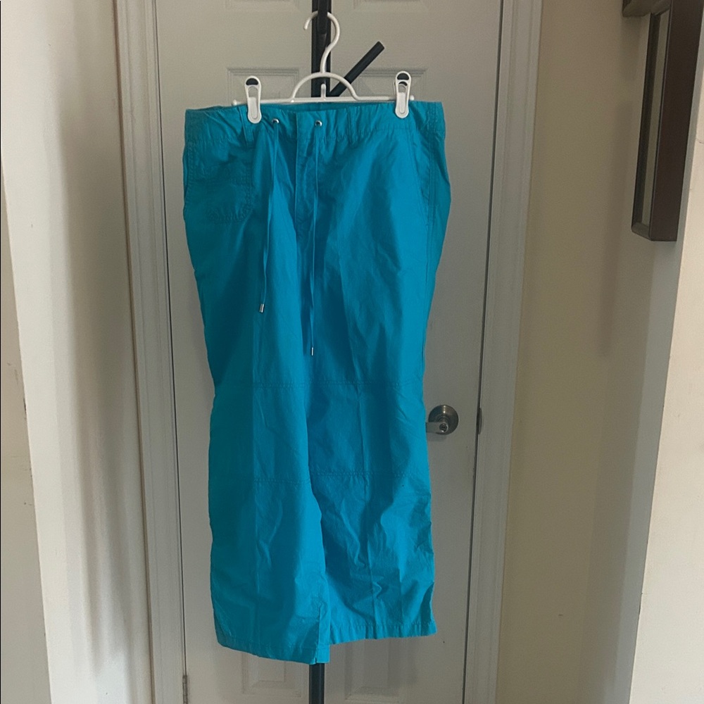 100 % Cotton Blue Drawstring Pants